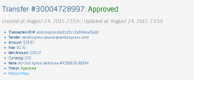 from AdClickXpress. I get paid daily and I can withdraw daily. Online ...